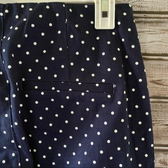 Old Navy Navy Women's Polka-Dot Ankle Pants Size 4 - Picture 7 of 9